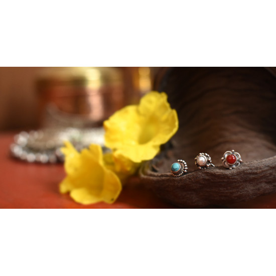 लावण्य ✽ Nose pin ✽ C { Set of 3 }