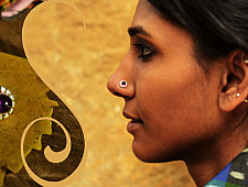 Nose pin ~ Purple ( B )