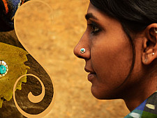 Nose pin ~ Turquoise ( A )