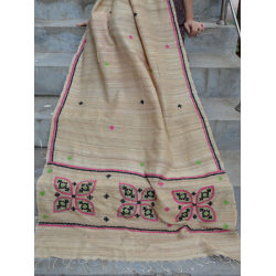 Kutch Embroidery Tussar Dupatta ~ G