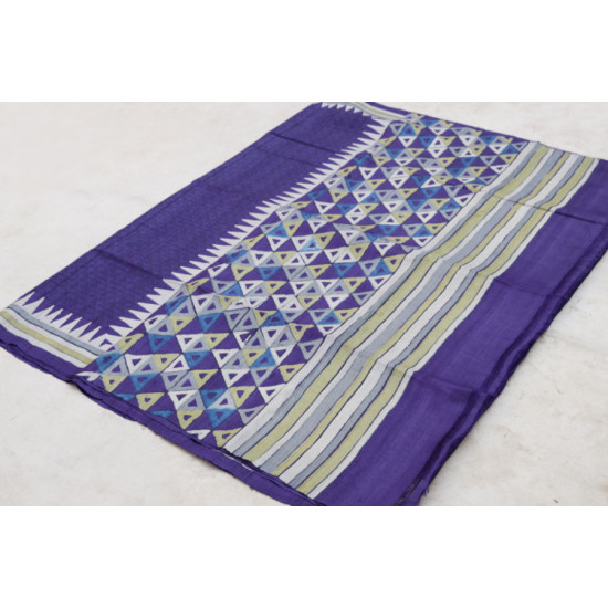 रितुपर्णा ⚘ Tussar Block Printed Saree { Q }