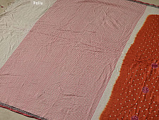 सिन्धु ✛ Handwoven . Cotton Bandhani Saree ✛ 4