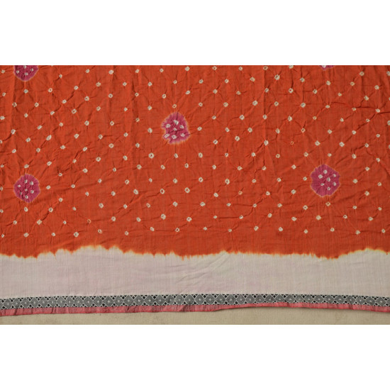 सिन्धु ✛ Handwoven . Cotton Bandhani Saree ✛ 4