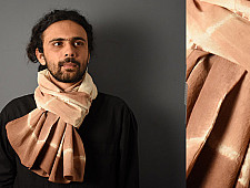 64 Square ♢ Clamp Dyed Cotton Stole ♢ 13