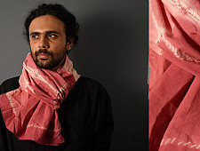 64 Square ♢ Clamp Dyed Cotton Stole ♢ 16