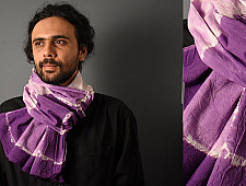 64 Square ♢ Clamp Dyed Cotton Stole ♢ 4