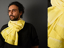 64 Square ♢ Clamp Dyed Cotton Stole ♢ 9