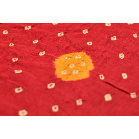 शिशिर ❀ Gajji Silk Ajrakh Bandhani Saree ❀ A