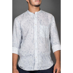 Neem koyal Indigo ● Cotton Block Printed Shirt ● 1