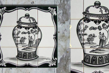 Grace the wall ~ CHINESE MURAL-A (Set of 9 tiles)