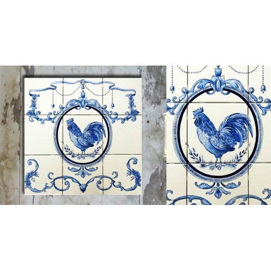 Grace the wall ~ DUTCH MURAL-C (Set of 9 tiles)