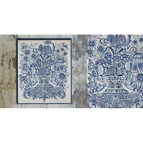 Grace the wall ~ DUTCH MURAL-D (Set of 20 tiles)