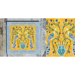 Grace the wall ~ TURKISH MURAL-G (Set of 4 tiles)