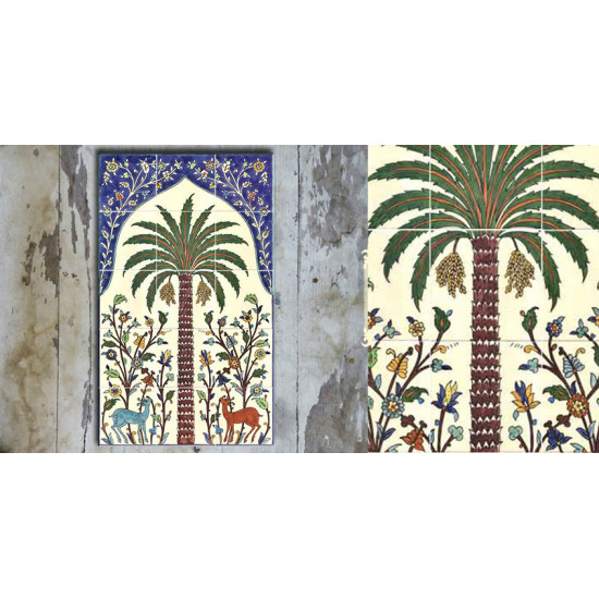 Grace the wall ~ TURKISH MURAL-M (Set of 15 tiles)