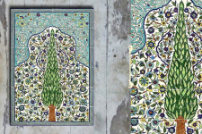 Grace the wall ~ TURKISH MURAL-N (Set of 18 tiles)