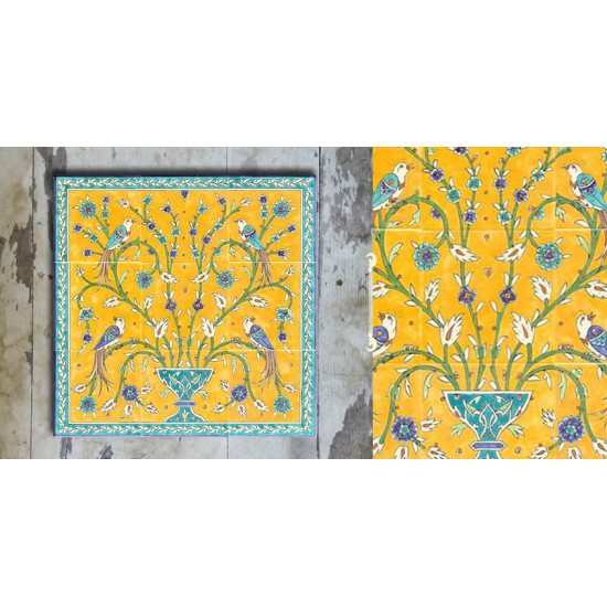 Grace the wall ~ TURKISH MURAL-Q (Set of 9 tiles)