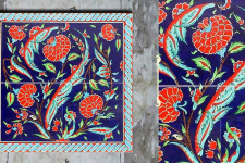 Grace the wall ~ TURKISH MURAL-R (Set of 4 tiles)