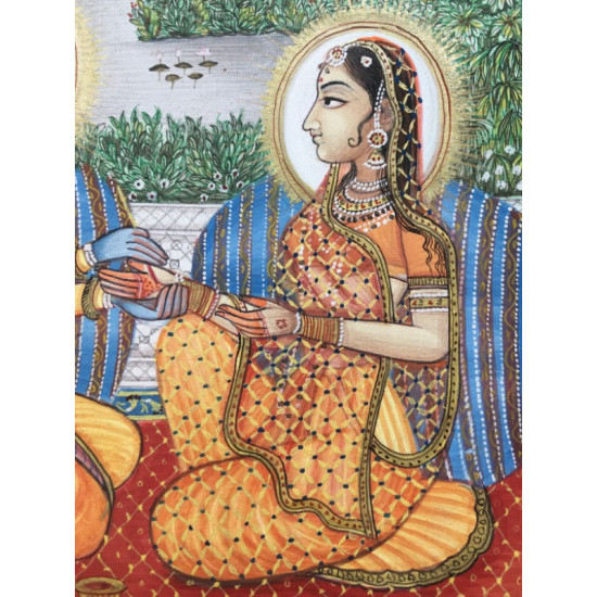 Miniature Painting ~ Rajasthan ~ Radha Krishna