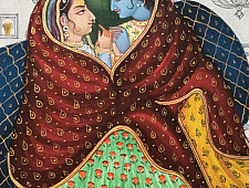 Miniature Painting ~ Rajasthan ~ Radha Krishna Together