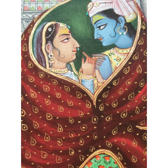 Miniature Painting ~ Rajasthan ~ Radha Krishna Together