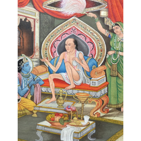 Miniature Painting ~ Rajasthan ~ Krishna Sudama