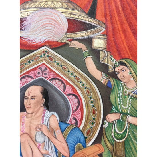 Miniature Painting ~ Rajasthan ~ Krishna Sudama