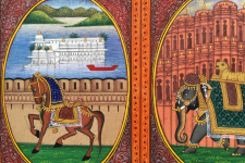 Miniature Painting ~ Rajasthan ~ Three City