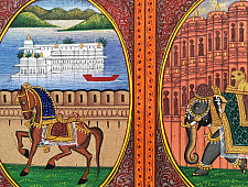 Miniature Painting ~ Rajasthan ~ Three City