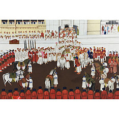 Miniature Painting ~ Rajasthan ~ Udaipur Palace Sabha
