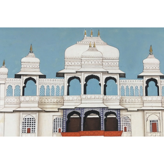 Miniature Painting ~ Rajasthan ~ Udaipur Palace Sabha