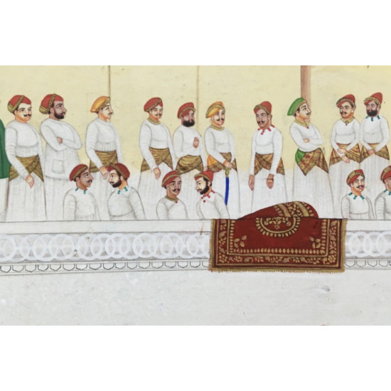 Miniature Painting ~ Rajasthan ~ Udaipur Palace Sabha