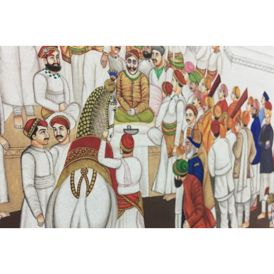 Miniature Painting ~ Rajasthan ~ Udaipur Palace Sabha