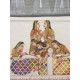 Miniature Painting ~ Rajasthan ~ Radha Krishna with Sakhi