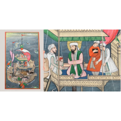 Miniature Painting ~ Rajasthan ~ Mughal Voyage