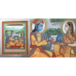 Miniature Painting ~ Rajasthan ~ Radha Krishna