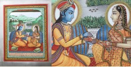 Miniature Painting ~ Rajasthan ~ Radha Krishna