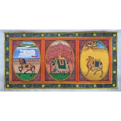 Miniature Painting ~ Rajasthan ~ Three City