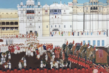 Miniature Painting ~ Rajasthan ~ Udaipur Palace Sabha