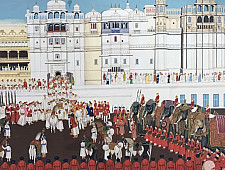 Miniature Painting ~ Rajasthan ~ Udaipur Palace Sabha