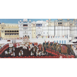 Miniature Painting ~ Rajasthan ~ Udaipur Palace Sabha