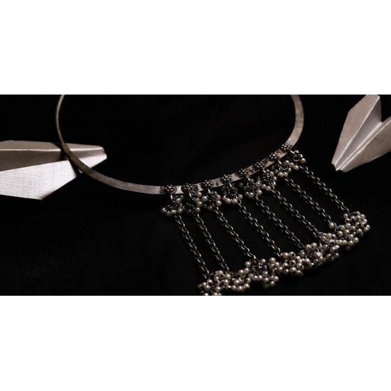 रेवती ✽ Ghunghru Hasli with Pearl Hangings ✽ Necklace ✽ 1