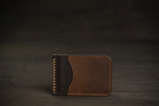 रिक्त . Rikt ~ Walnut Money  clipper Wallet