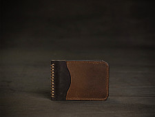 रिक्त . Rikt ~ Walnut Money  clipper Wallet