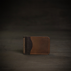 रिक्त . Rikt ~ Walnut Money  clipper Wallet