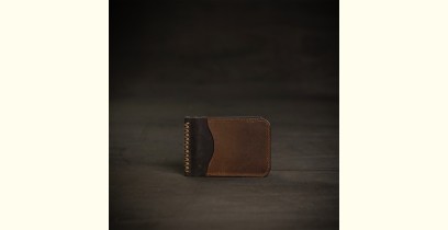 रिक्त . Rikt ~ Walnut Money  clipper Wallet