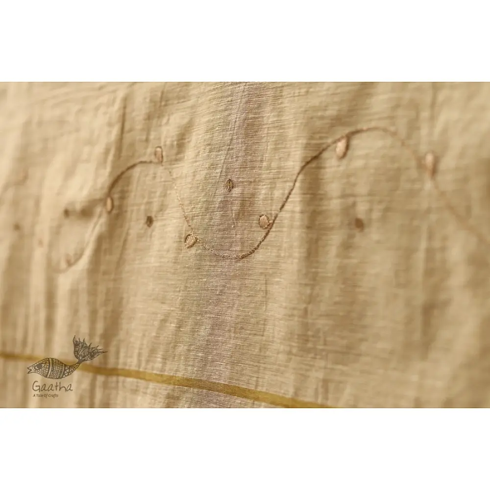 सूरजमुखी ✺ Handwoven Silk Dupatta { 53 }