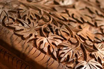 Walnut wood carving