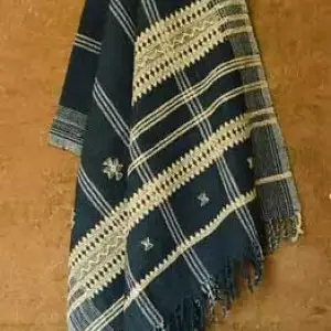 Salt Deserts of Kutch ❅ Raw wool Stole, Shawl & Dhabro