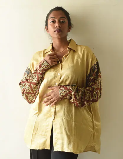 Designer silk shirt