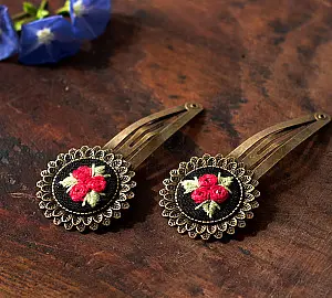 Needle Art ~ Hand Embroidered Jewelries & Frames